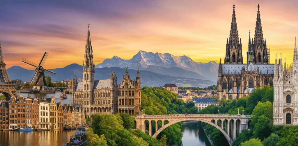 Western Europe travel landscape halal-friendly tours