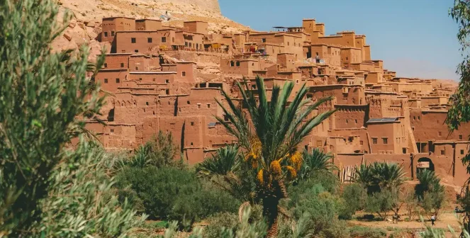 The ancient mud-brick city of Ait Ben Haddou near Ouarzazate.